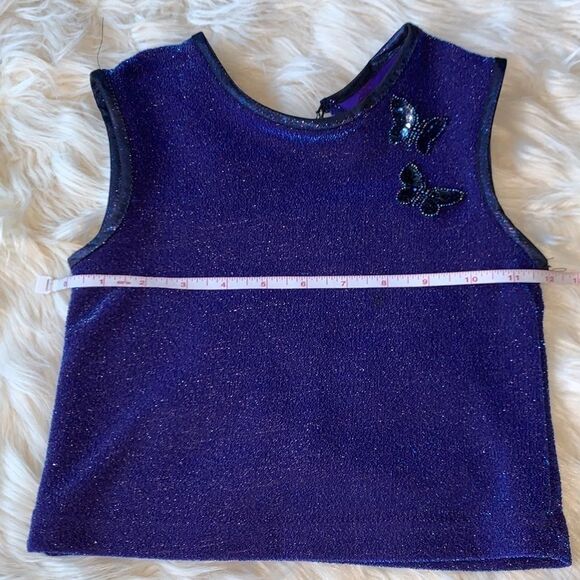 Vintage Bonnie Jean Girls Two Piece Metallic Skirt Set. Top Size 8. Skirt Size 7 - Picture 12 of 15